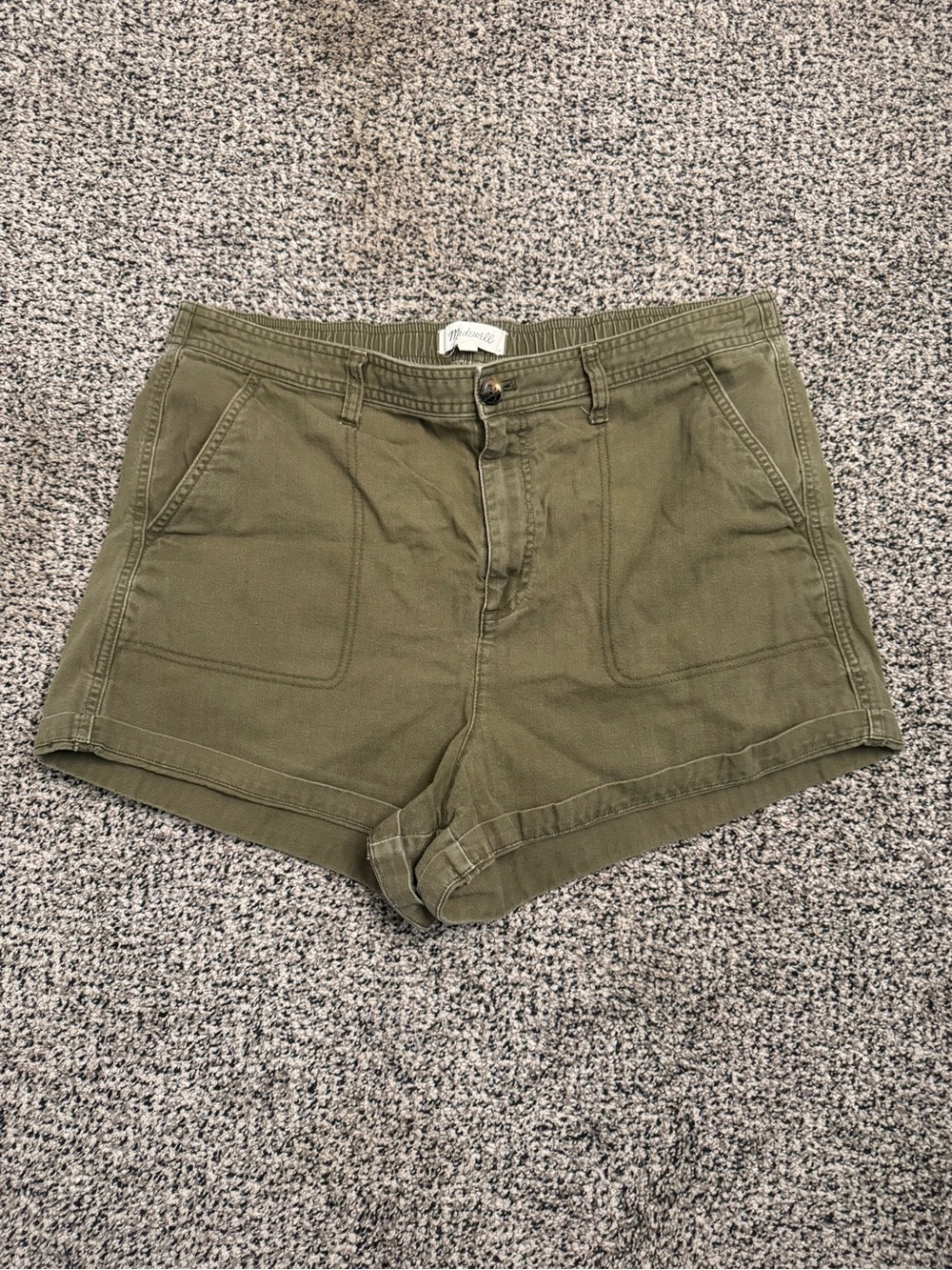 Madewell Olive Utility High-Rise Women’s Shorts